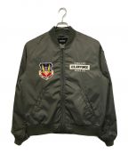 AVIREXアヴィレックス）の古着「THUNDERBIRDS FLIGHT JACKET/サンダーバーズ フライト ジャケット」｜カーキ