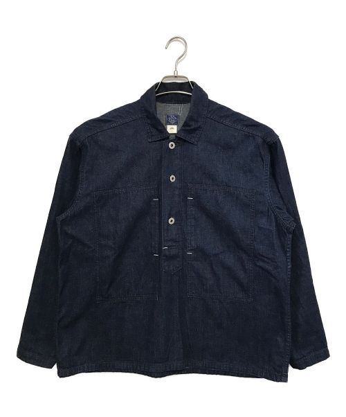 POST O'ALLS（ポストオーバーオールズ）POST O'ALLS (ポストオーバーオールズ) ARMY SHIRT 8oz. Denim インディゴ サイズ:Sの古着・服飾アイテム