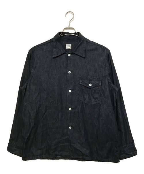 POST O'ALLS（ポストオーバーオールズ）POST O'ALLS (ポストオーバーオールズ) E-Z NAVY LIGHT DENIM インディゴ サイズ:Mの古着・服飾アイテム