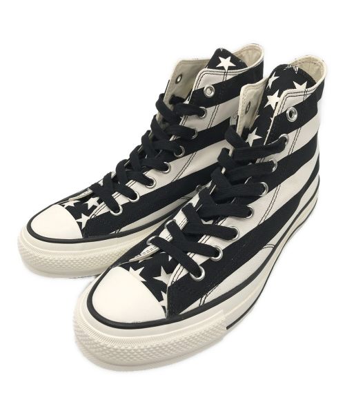 CONVERSE ADDICT（コンバース アディクト）CONVERSE ADDICT (コンバース アディクト) Chuck Taylor (R) Material Hi/チャックテイラー マテリアル ハイ ホワイト×ブラック サイズ:27㎝の古着・服飾アイテム