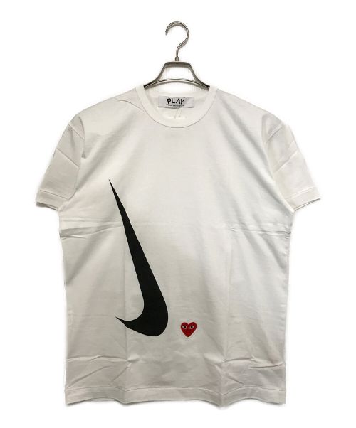 PLAY COMME des GARCONS（プレイ コムデギャルソン）PLAY COMME des GARCONS (プレイ コムデギャルソン) NIKE (ナイキ) 半袖カットソー ホワイト サイズ:XXL 未使用品の古着・服飾アイテム