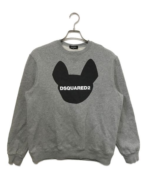 DSQUARED2（ディースクエアード）DSQUARED2 (ディースクエアード) Junior crewneck sweat shirt グレー サイズ:16Yの古着・服飾アイテム