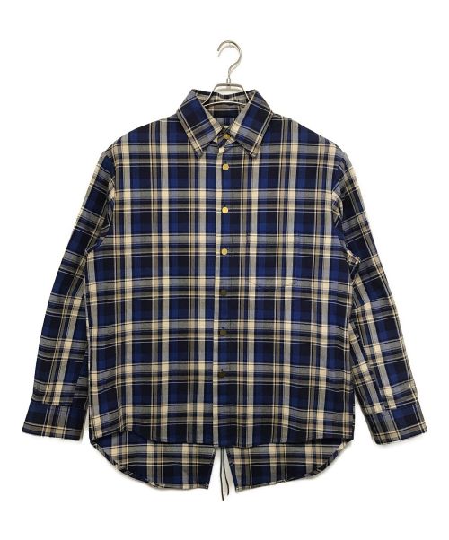 MINDSEEKER（マインドシーカー）MINDSEEKER (マインドシーカー) BIG CHECK SHIRT ブルー サイズ:Sの古着・服飾アイテム