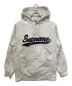 SUPREME（シュプリーム）の古着「Chenille Script Hooded Sweatshirt」｜ライトグレー