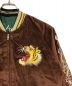 中古・古着 TAILOR TOYO (テーラー東洋) Mid 1950s Style Velveteen Souvenir Jacket “ROARING TIGER” × “WHITE EAGLE” グリーン×ブラウン サイズ:M：29800円