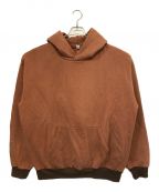 LOS ANGELES APPARELロサンゼルスアパレル）の古着「HEAVY FLEECE HOODED PULLOVER SWEATSHIRT」｜ブラウン