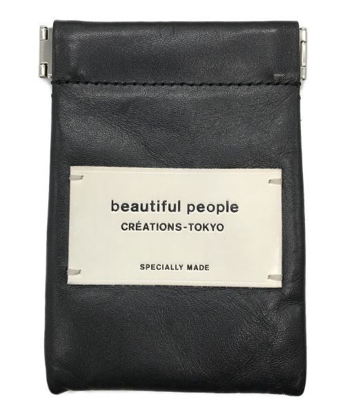 beautiful people（ビューティフルピープル）beautiful people (ビューティフルピープル) コインケース ブラックの古着・服飾アイテム