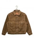 LEVI'S×stussyリーバイス×ステューシー）の古着「DYED JACQUARD TRUCKER JACKET」｜ブラウン