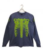 stussyステューシー）の古着「RIB CAGE 3M LS TEE」｜ブルー