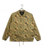 stussyステューシー）の古着「Paisley Coach Jacket」｜イエロー