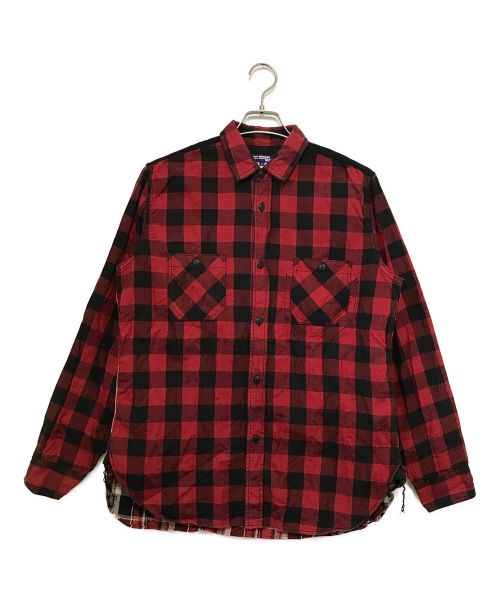 COMME des GARCONS JUNYA WATANABE MAN（コム デ ギャルソン ジュンヤ ワタナベ マン）COMME des GARCONS JUNYA WATANABE MAN (コム デ ギャルソン ジュンヤ ワタナベ マン) チェックシャツ レッド サイズ:Sの古着・服飾アイテム