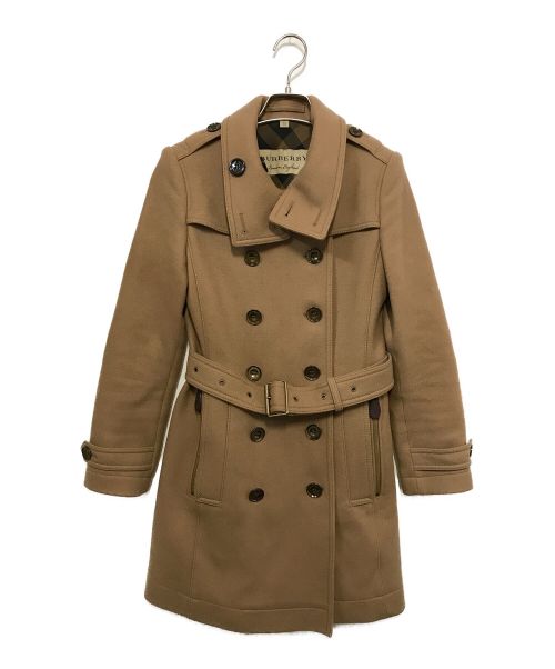 BURBERRY LONDON（バーバリーロンドン）BURBERRY LONDON (バーバリー ロンドン) ウールトレンチコート ブラウン サイズ:34の古着・服飾アイテム