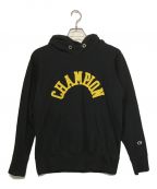 Champion REVERSE WEAVEチャンピオン リバースウィーブ）の古着「ロゴパーカー」｜ブラック