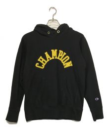 Champion REVERSE WEAVE（チャンピオンリバースウィーブ）の古着「ロゴパーカー」｜ブラック