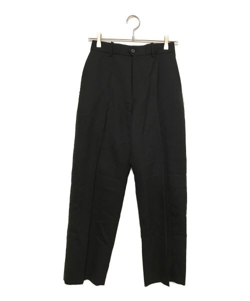 MARKAWARE（マーカウェア）MARKAWARE (マーカウェア) FLAT FRONT TROUSERS ブラック サイズ:1 未使用品の古着・服飾アイテム