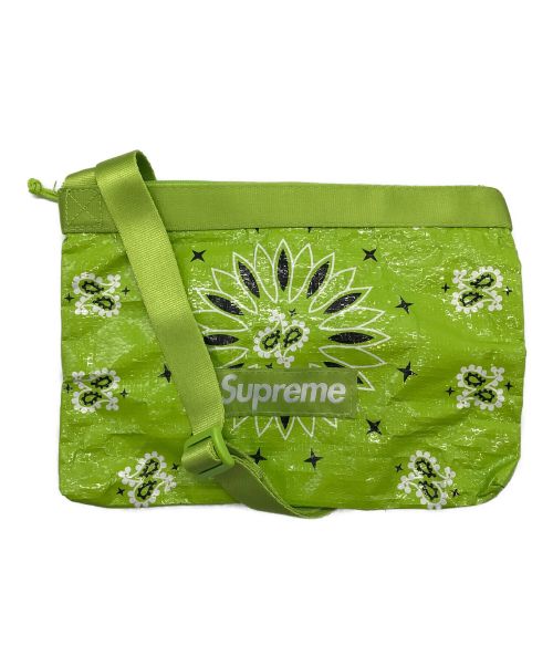 SUPREME（シュプリーム）SUPREME (シュプリーム) Bandana Tarp Side Bag グリーンの古着・服飾アイテム