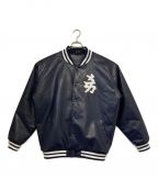 Fanaticsファナティクス）の古着「MLB NY YANKEES KANJI PU JACKET」｜ネイビー