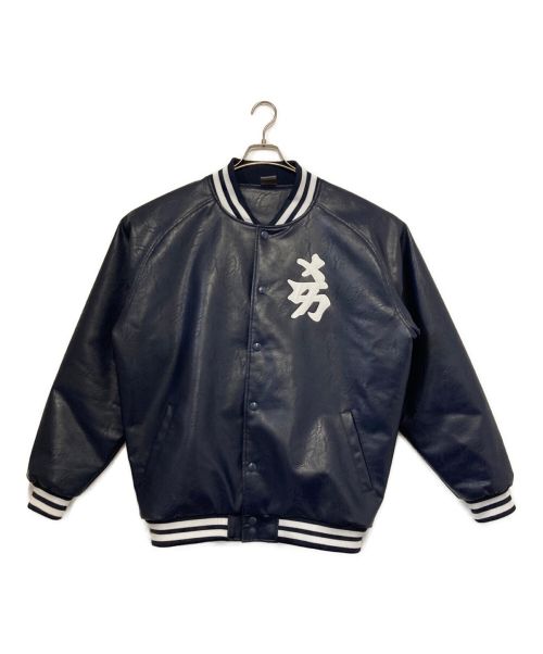 Fanatics（ファナティクス）Fanatics (ファナティクス) MLB NY YANKEES KANJI PU JACKET ネイビー サイズ:XLの古着・服飾アイテム