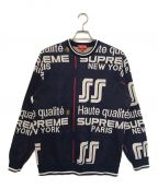 SUPREMEシュプリーム）の古着「Qualite Sweater」｜ネイビー