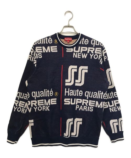 SUPREME（シュプリーム）SUPREME (シュプリーム) Qualite Sweater ネイビー サイズ:Mの古着・服飾アイテム