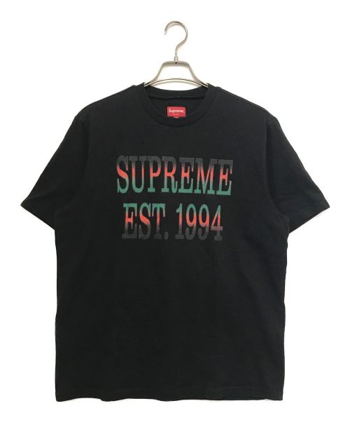 SUPREME（シュプリーム）SUPREME (シュプリーム) Cotton Mesh Gradient Logo S/S Top ブラック サイズ:Mの古着・服飾アイテム