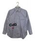 PLAY COMME des GARCONS（プレイ コムデギャルソン）の古着「Blouse Stripe」｜ブルー