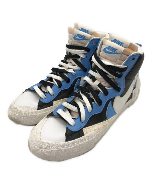 NIKE（ナイキ）NIKE (ナイキ) sacai (サカイ) BLAZER MID / ブレーザー ミッド ホワイト×ブルー サイズ:26の古着・服飾アイテム