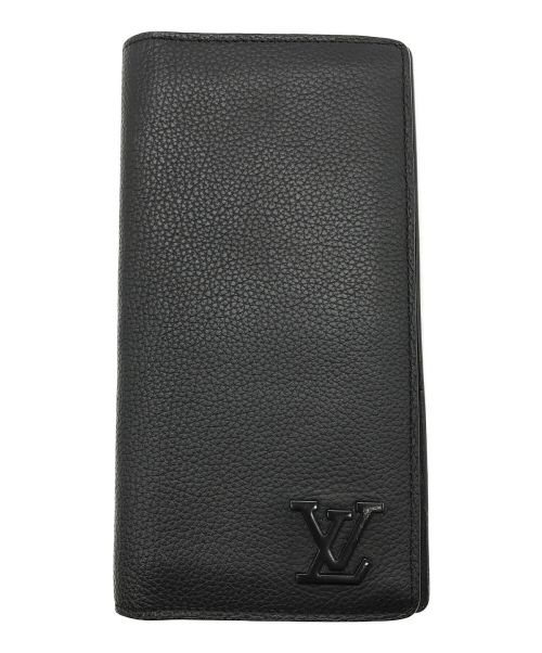 LOUIS VUITTON（ルイ ヴィトン）LOUIS VUITTON (ルイ ヴィトン) LV アエログラム ポルトフォイユ・ブラザ NM ブラックの古着・服飾アイテム