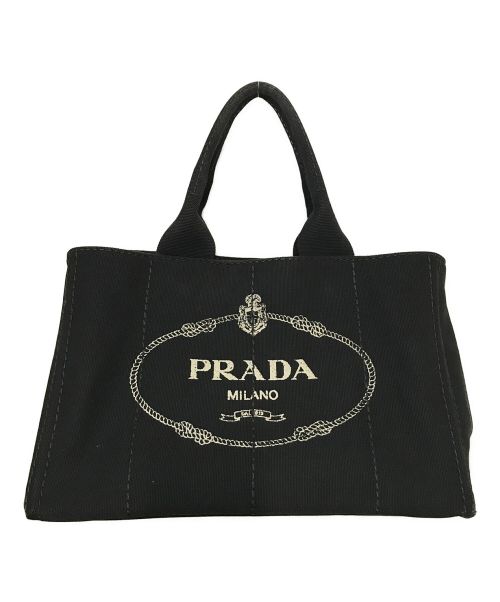 PRADA（プラダ）PRADA (プラダ) カナパ ハンドバッグ ブラックの古着・服飾アイテム