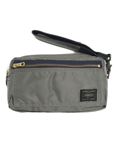 【中古・古着通販】PORTER (ポーター) PX TANKER UTILITY POUCH バッグ グレー｜ブランド・古着通販  トレファク公式【TREFAC FASHION】スマホサイト