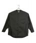 Graphpaper（グラフペーパー）の古着「BROAD OVERSIZED L/S BAND COLLAR SHIRT」｜グレー