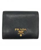 PRADAプラダ）の古着「2つ折り財布」｜ネイビー×レッド