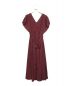 Her lip to（ハーリップトゥ）の古着「Bon Voyage Belted Long Dress」｜ボルドー