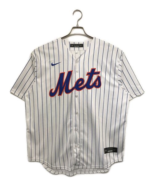 NIKE（ナイキ）NIKE (ナイキ) NEW YORK METS REPLICA BASEBALL JERSEY ホワイト サイズ:XLの古着・服飾アイテム