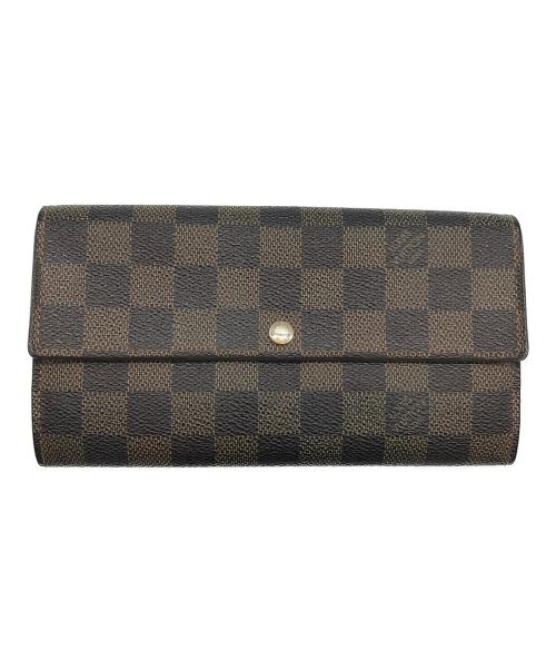 LOUIS VUITTON（ルイ ヴィトン）LOUIS VUITTON (ルイ ヴィトン) ダミエ ポシェット・ポルト モネ クレディ ブラウンの古着・服飾アイテム