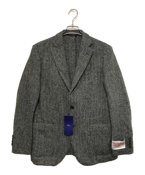 G-Stage（ジーステージ）G-Stage (ジーステージ) Harris Tweed (ハリスツイード) テーラードジャケット グレー サイズ:46の古着・服飾アイテム