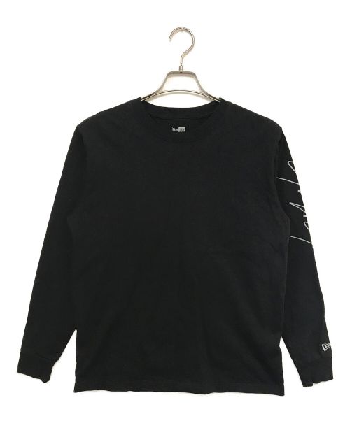 New Era（ニューエラ）New Era (ニューエラ) Yohji Yamamoto pour homme (ヨウジヤマモト プールオム) LS COTTON TEE YY S ブラック サイズ:Mの古着・服飾アイテム