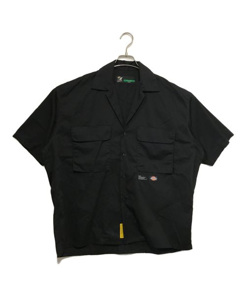 FAT（エフエーティー）FAT (エフエーティー) Dickies (ディッキーズ) 半袖ワークシャツ ブラック サイズ:Ｍの古着・服飾アイテム