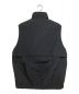 STEVEN ALAN (スティーブンアラン) COTTON NYLON ZIP STAND VEST/コットン ナイロン ジップ スタンド ベスト ネイビー サイズ:Ⅼ：11800円