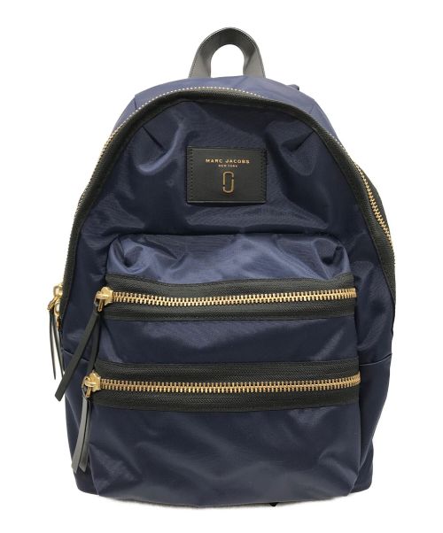 MARC JACOBS（マークジェイコブス）MARC JACOBS (マーク ジェイコブス) NYL NEW BIKER BACKPACK ネイビーの古着・服飾アイテム