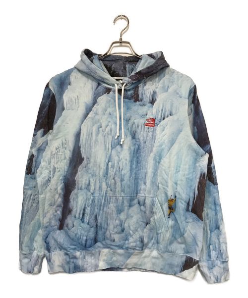 SUPREME（シュプリーム）SUPREME (シュプリーム) THE NORTH FACE (ザ ノース フェイス) Ice Climb Hooded Sweatshirt/アイス クライム フーデッド スウェット スカイブルー サイズ:XLの古着・服飾アイテム