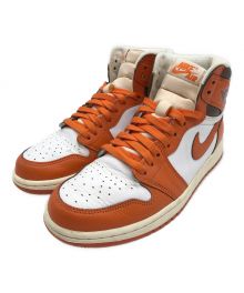 NIKE（ナイキ）の古着「WMNS AIR JORDAN 1 RETRO HIGH OG "STARFISH"」｜ホワイト×オレンジ