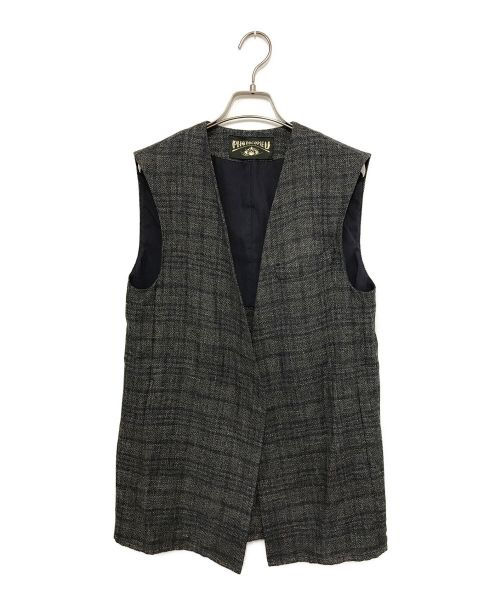 PHOTOCOPIEU（フォトコピュー）PHOTOCOPIEU (フォトコピュー) LONG GILET/ロング ジレ ネイビー サイズ:TUの古着・服飾アイテム