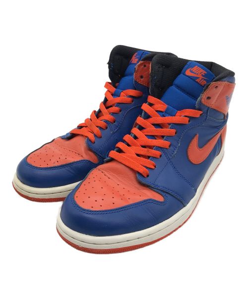 NIKE（ナイキ）NIKE (ナイキ) AIR JORDAN 1 RETRO HIGH OG 'NEW YORK KNICKS' ブルー×オレンジ サイズ:28cmの古着・服飾アイテム