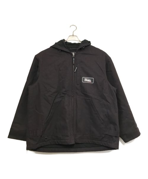 FIRST DOWN（ファーストダウン）FIRST DOWN (ファーストダウン) DUCK HOODED JKT ブラック サイズ:Ⅼの古着・服飾アイテム