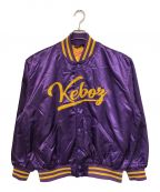 KEBOZケボズ）の古着「SATIN VARSITY JACKET」｜パープル