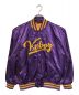 KEBOZ（ケボズ）の古着「SATIN VARSITY JACKET」｜パープル