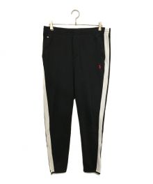 POLO RALPH LAUREN（ポロ・ラルフローレン）の古着「INTERLOCK TRACK PANT / インターロック トラック パンツ」｜ブラック