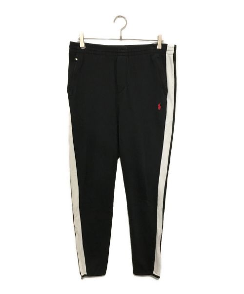 POLO RALPH LAUREN（ポロ・ラルフローレン）POLO RALPH LAUREN (ポロ・ラルフローレン) INTERLOCK TRACK PANT / インターロック トラック パンツ ブラック サイズ:Ⅼの古着・服飾アイテム