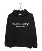 BURBERRYバーバリー）の古着「ロゴプリントパーカー」｜ブラック